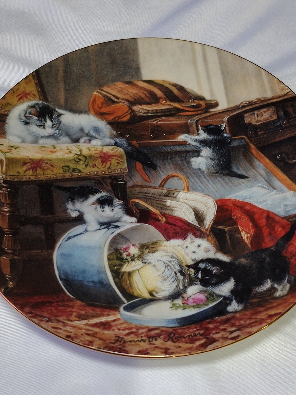 " Mischief With The Hatbox " Collector's Plate
